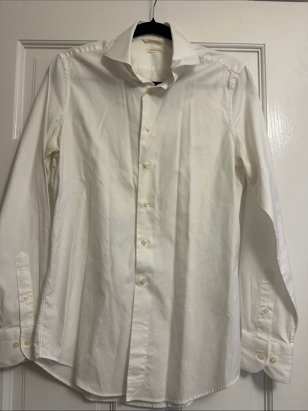 Suit supply Men's White Dress Shirt - Classic Long Sleeve